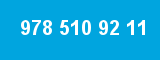 978 510 92 11